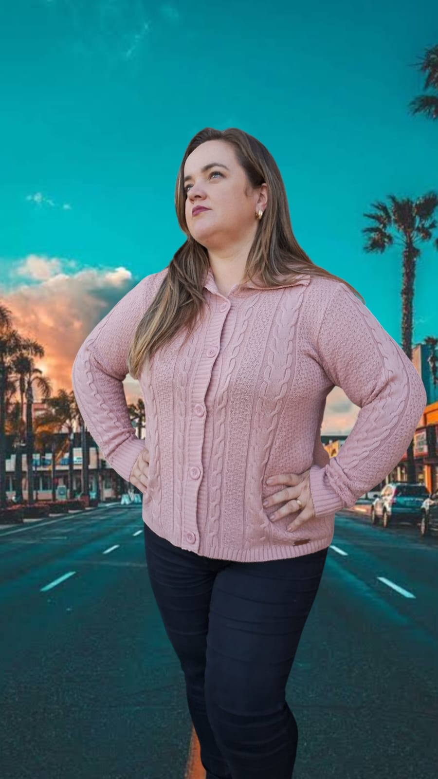 CASACO PONTINHO COM GOLA E BOLSO