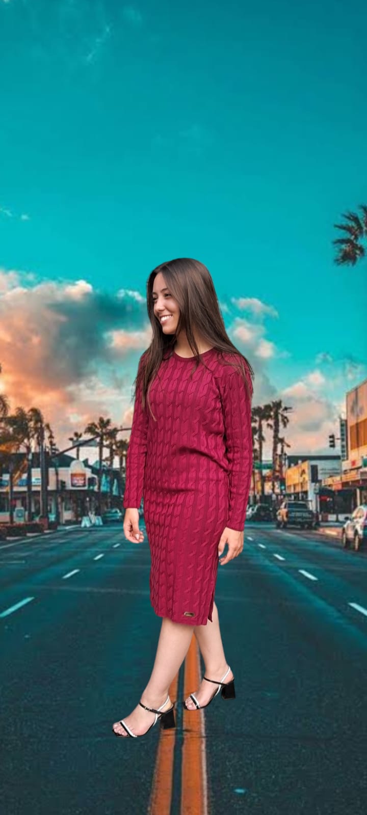 VESTIDO TRANÇAS COM FENDA LATERAL - Image 2