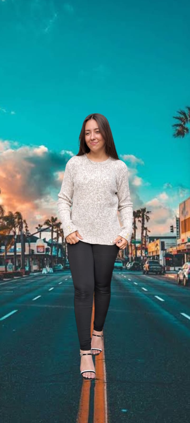 BLUSA CANELADA MULLET COM FENDA LATERAL - Image 2