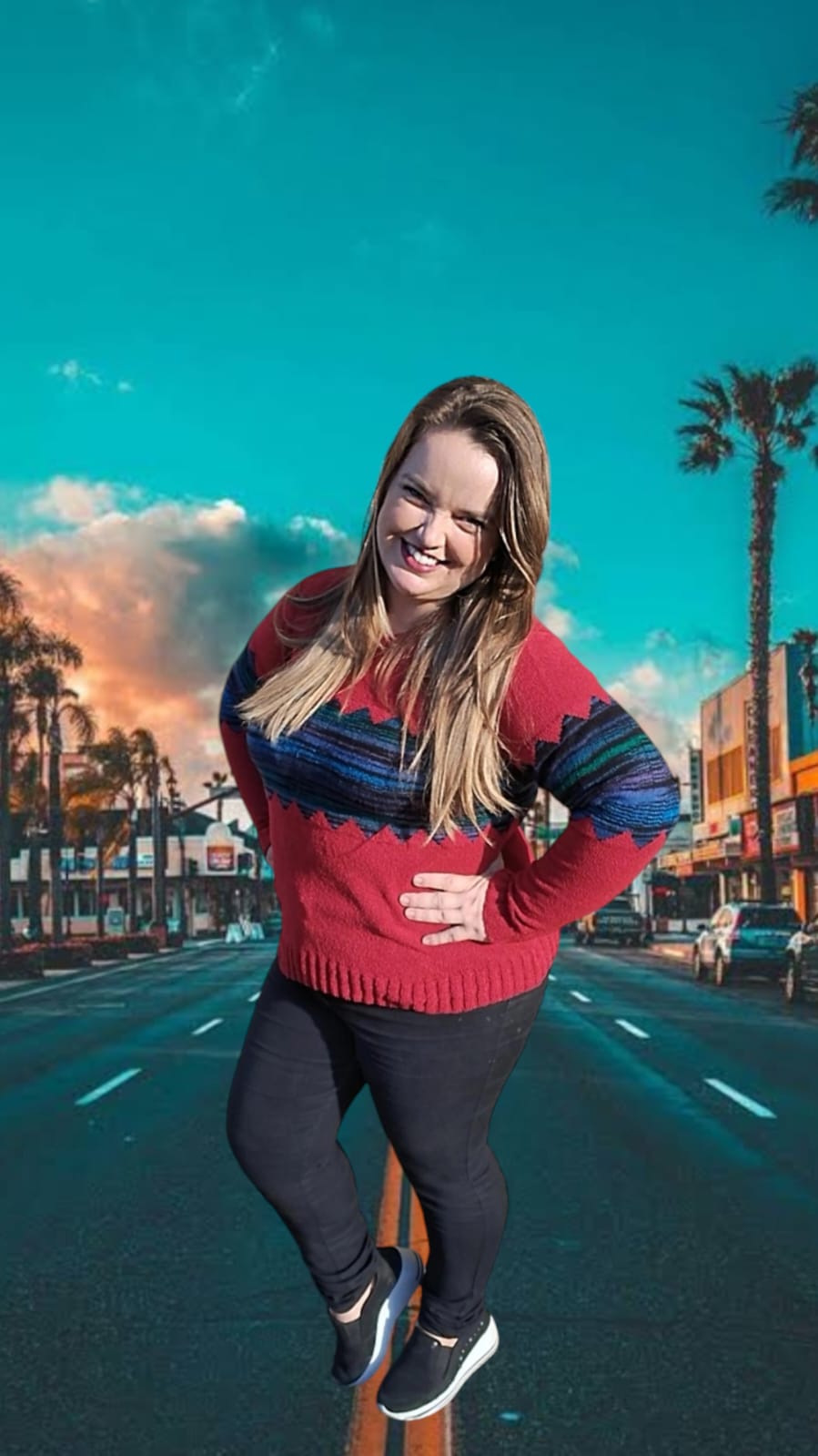 BLUSA COM BLOCO DE CORES